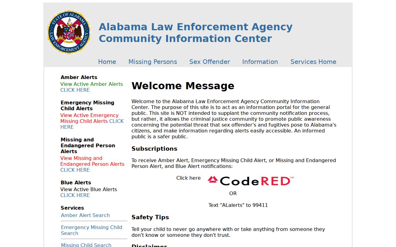 ALEA community gateway for Blount County registry records